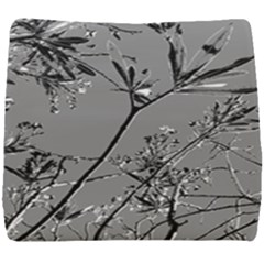 Grey Colors Flowers And Branches Illustration Print Seat Cushion by dflcprintsclothing