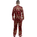 Folk flowers art pattern Floral abstract surface design  Seamless pattern Men s Long Sleeve Satin Pajamas Set View2