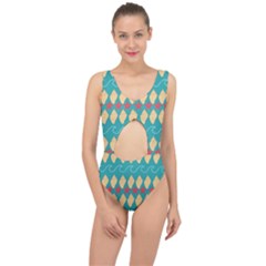 Starfish And Seashells  Sea Center Cut Out Swimsuit by SychEva