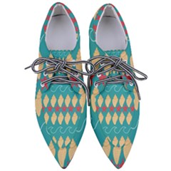 Starfish And Seashells  Sea Pointed Oxford Shoes by SychEva