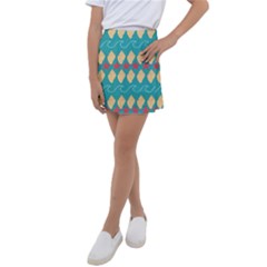 Starfish And Seashells  Sea Kids  Tennis Skirt by SychEva