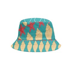 Starfish And Seashells  Sea Inside Out Bucket Hat (kids) by SychEva