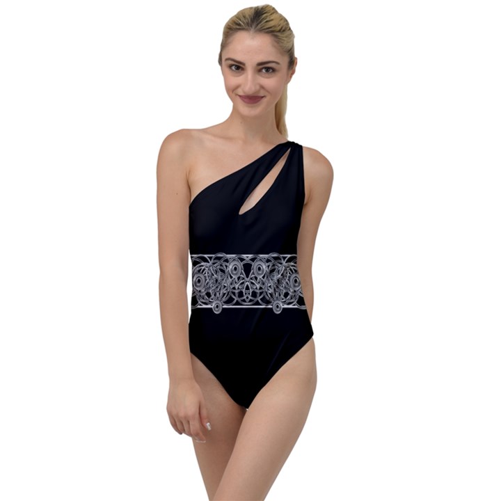 Derivation And Variations 4 To One Side Swimsuit