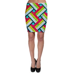 Pop Art Mosaic Bodycon Skirt by essentialimage365