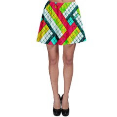 Pop Art Mosaic Skater Skirt by essentialimage365