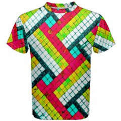 Pop Art Mosaic Men s Cotton Tee by essentialimage365