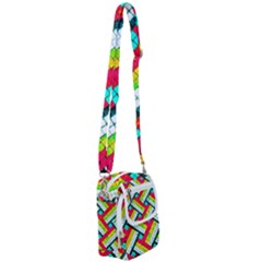 Pop Art Mosaic Shoulder Strap Belt Bag by essentialimage365