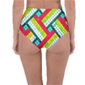 Pop Art Mosaic Reversible High-Waist Bikini Bottoms View4