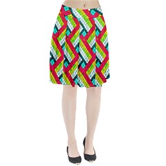 Pop Art Mosaic Pleated Skirt by essentialimage365