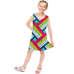 Pop Art Mosaic Kids  Tunic Dress by essentialimage365