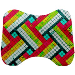 Pop Art Mosaic Head Support Cushion by essentialimage365