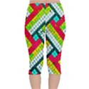 Pop Art Mosaic Velvet Capri Leggings  View2