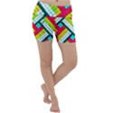 Pop Art Mosaic Lightweight Velour Yoga Shorts View1