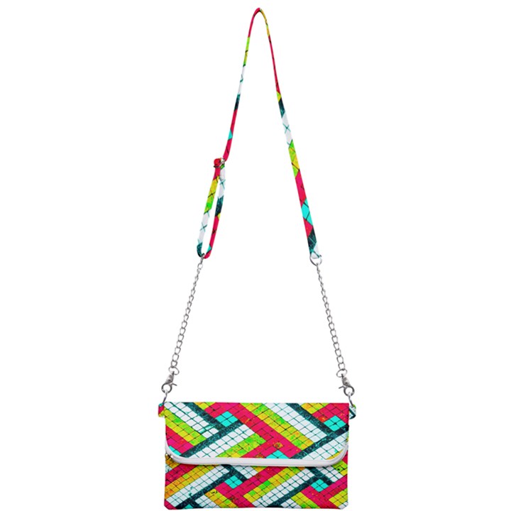 Pop Art Mosaic Mini Crossbody Handbag