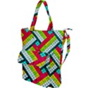 Pop Art Mosaic Shoulder Tote Bag View1