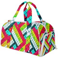 Pop Art Mosaic Burner Gym Duffel Bag by essentialimage365