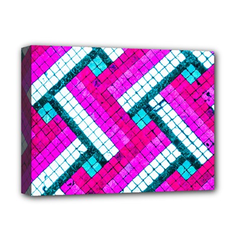 Pop Art Mosaic Deluxe Canvas 16  X 12  (stretched)  by essentialimage365