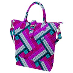 Pop Art Mosaic Buckle Top Tote Bag by essentialimage365