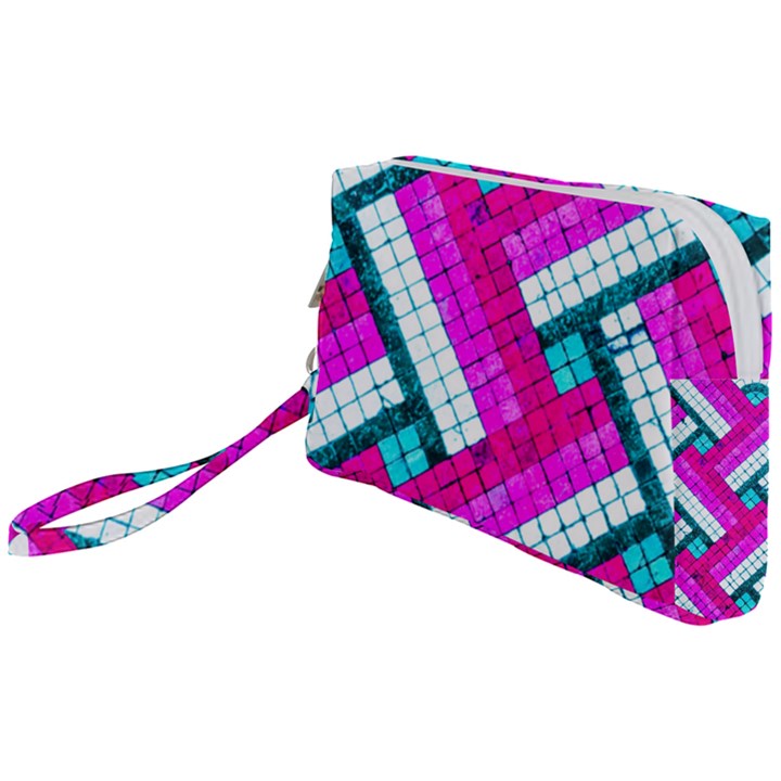 Pop Art Mosaic Wristlet Pouch Bag (Small)