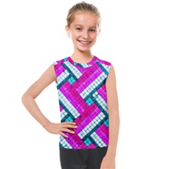 Pop Art Mosaic Kids  Mesh Tank Top by essentialimage365