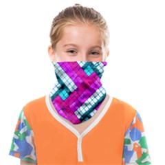 Pop Art Mosaic Face Covering Bandana (kids) by essentialimage365