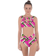 Pop Art Mosaic Bandaged Up Bikini Set  by essentialimage365