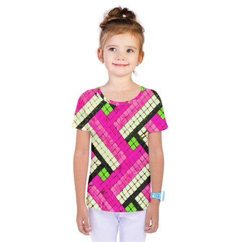 Pop Art Mosaic Kids  One Piece Tee by essentialimage365