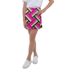 Pop Art Mosaic Kids  Tennis Skirt by essentialimage365