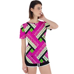 Pop Art Mosaic Perpetual Short Sleeve T-shirt by essentialimage365