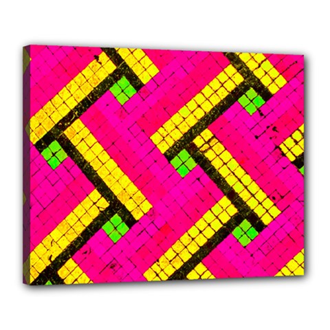 Pop Art Mosaic Canvas 20  X 16  (stretched) by essentialimage365