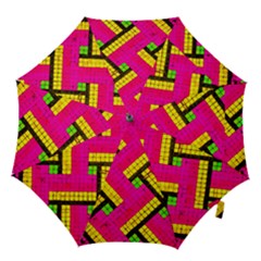 Pop Art Mosaic Hook Handle Umbrellas (small) by essentialimage365