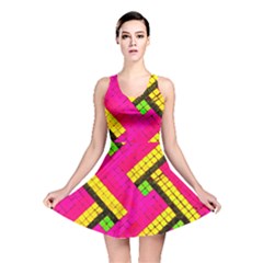 Pop Art Mosaic Reversible Skater Dress by essentialimage365