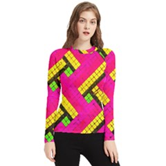 Pop Art Mosaic Women s Long Sleeve Rash Guard by essentialimage365