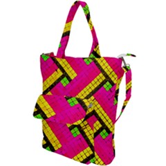 Pop Art Mosaic Shoulder Tote Bag by essentialimage365