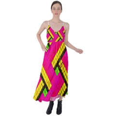 Pop Art Mosaic Tie Back Maxi Dress by essentialimage365