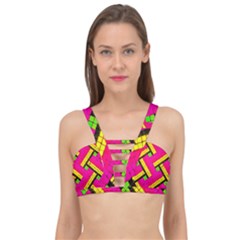 Pop Art Mosaic Cage Up Bikini Top by essentialimage365