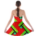 Pop Art Mosaic Strapless Bra Top Dress View2