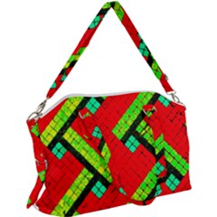 Pop Art Mosaic Canvas Crossbody Bag by essentialimage365