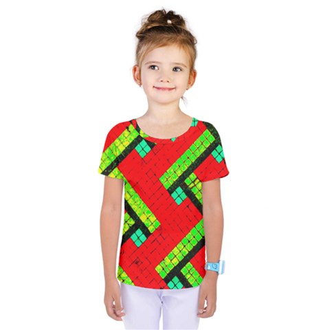 Pop Art Mosaic Kids  One Piece Tee by essentialimage365