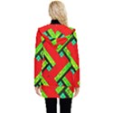 Pop Art Mosaic Button Up Hooded Coat  View2