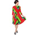 Pop Art Mosaic Quarter Sleeve Waist Band Dress View2