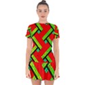 Pop Art Mosaic Drop Hem Mini Chiffon Dress View1