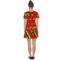 Pop Art Mosaic Drop Hem Mini Chiffon Dress View2