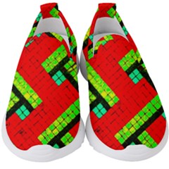 Pop Art Mosaic Kids  Slip On Sneakers by essentialimage365