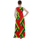 Pop Art Mosaic Empire Waist Velour Maxi Dress View2