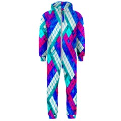 Pop Art Mosaic Hooded Jumpsuit (men)  by essentialimage365