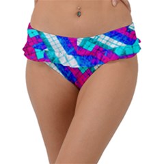 Pop Art Mosaic Frill Bikini Bottom by essentialimage365