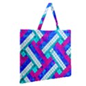 Pop Art Mosaic Zipper Large Tote Bag View2