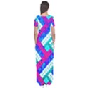 Pop Art Mosaic Short Sleeve Maxi Dress View2