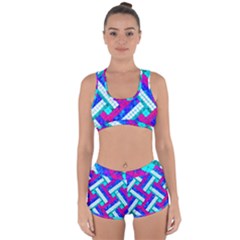 Pop Art Mosaic Racerback Boyleg Bikini Set by essentialimage365